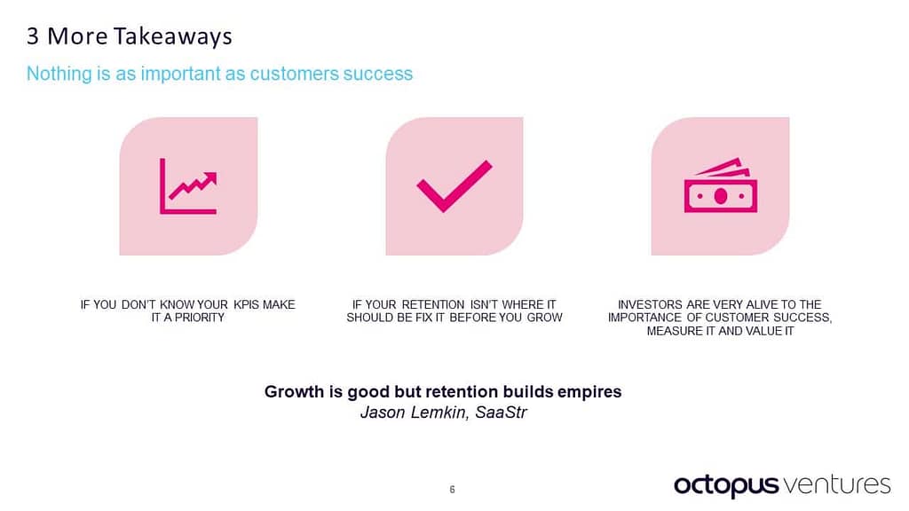 Three more takeaways of customer success